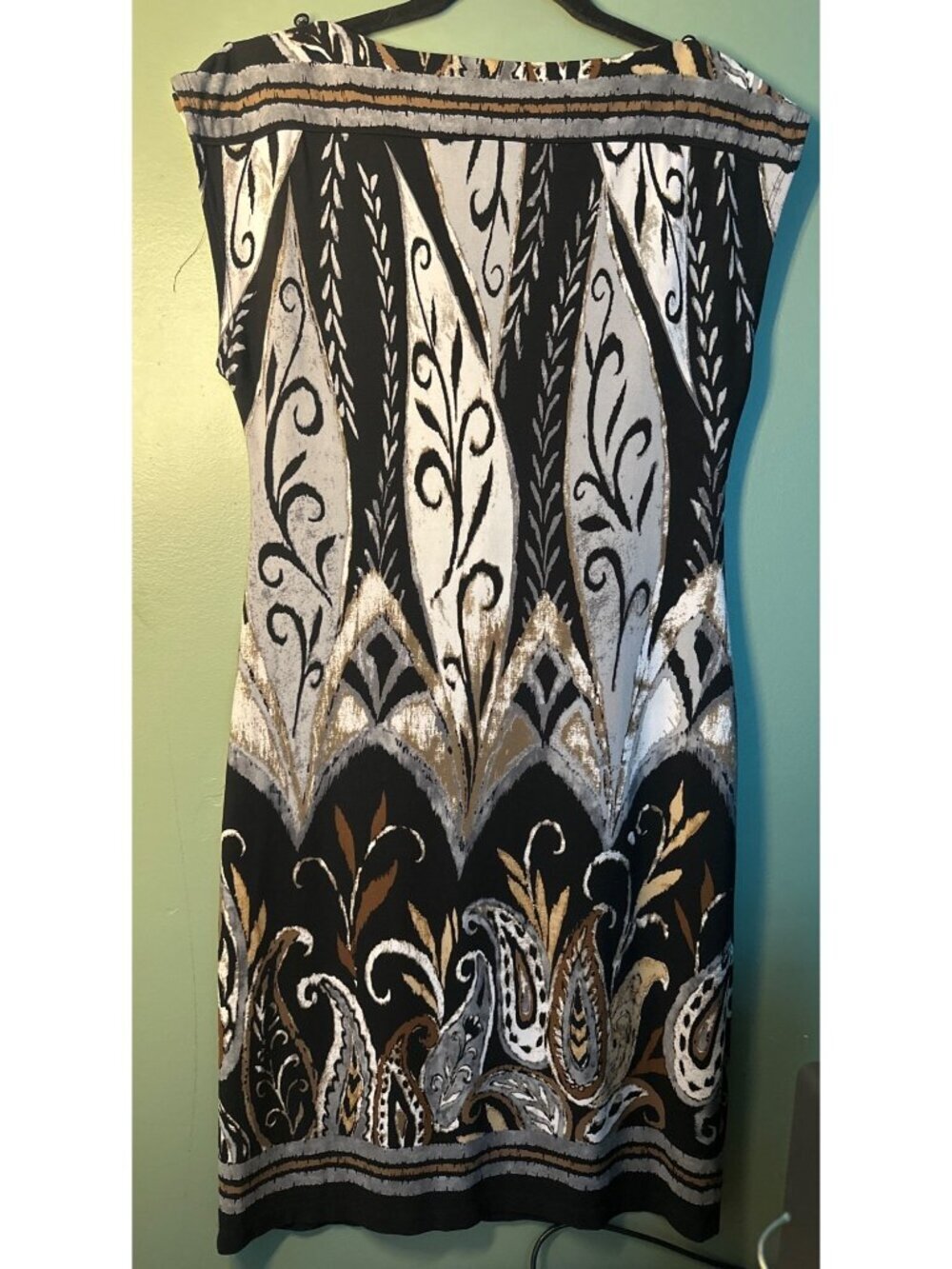 Carole Little Paisley Dress Size 6 Knee Length Academia Office Old Money classic - Picture 4 of 6